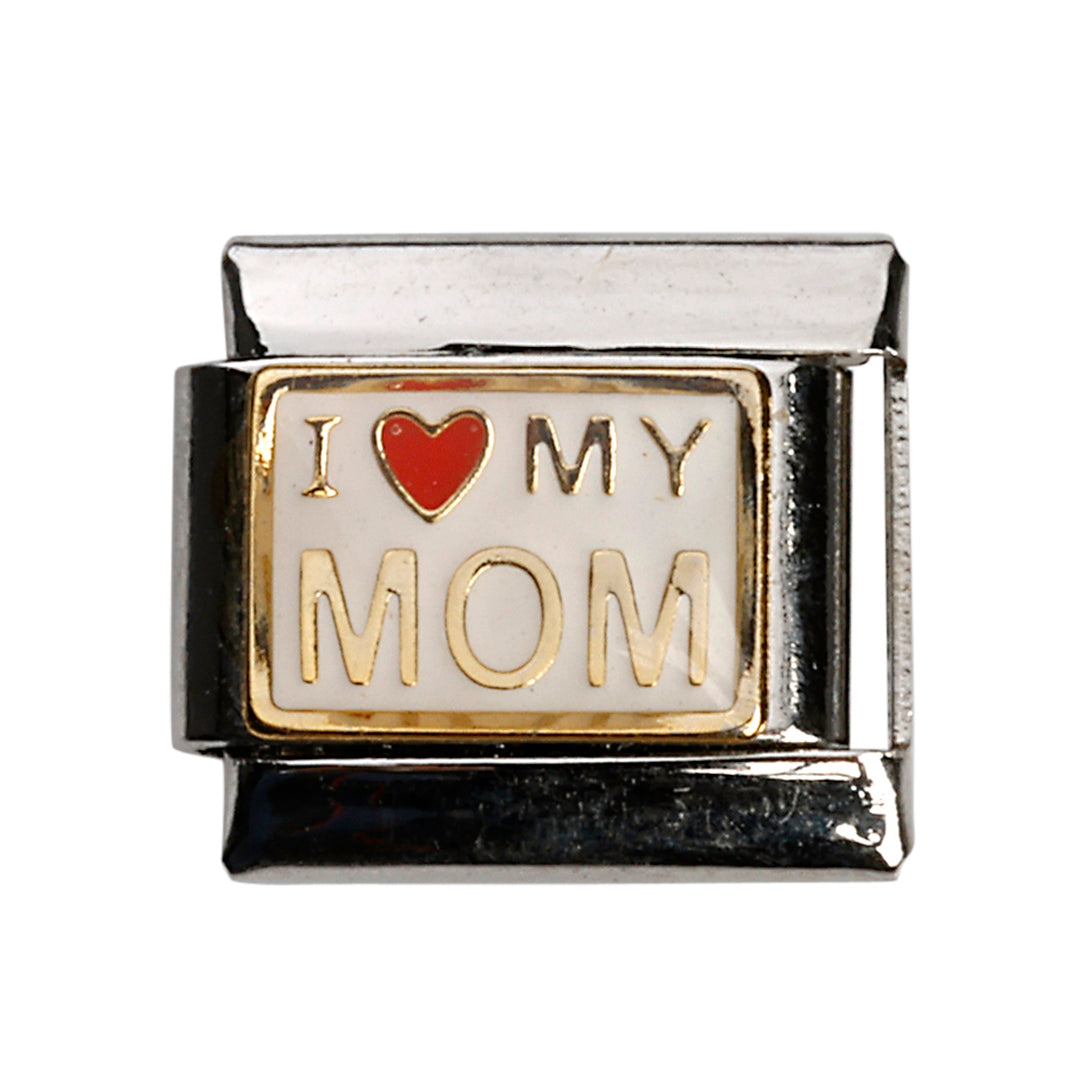 I Love Mom led, 1 cm, rustfrit stål, vandfast