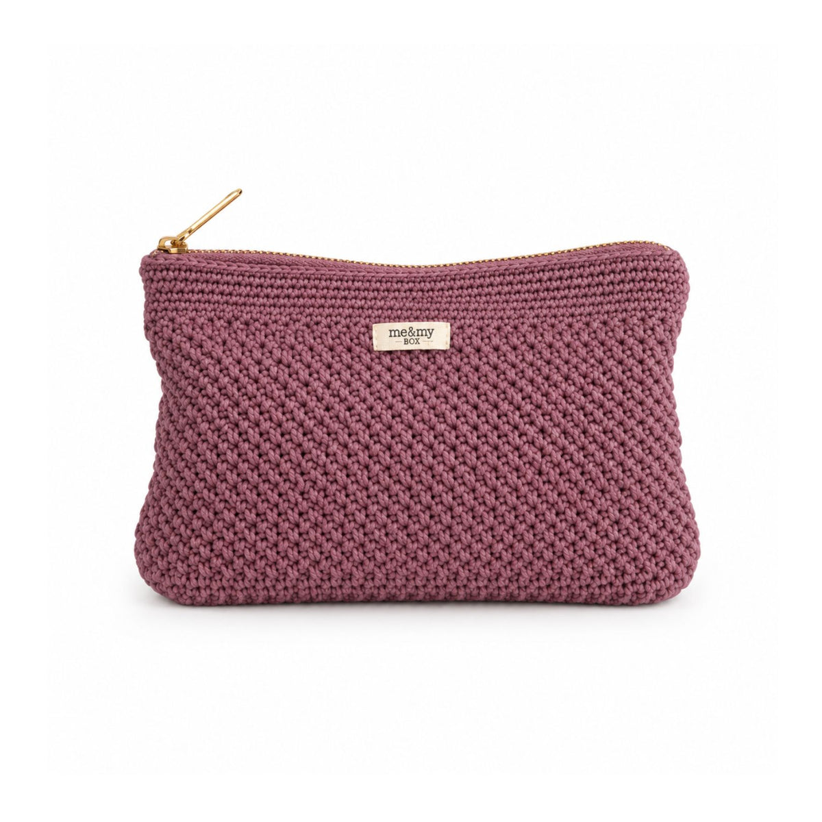 Beauty Pouch, mauve, DIY Crochet box