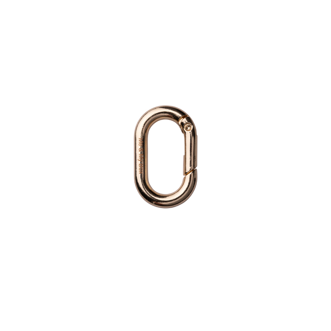 Oval lås med logo, til nøglering, vælg farve