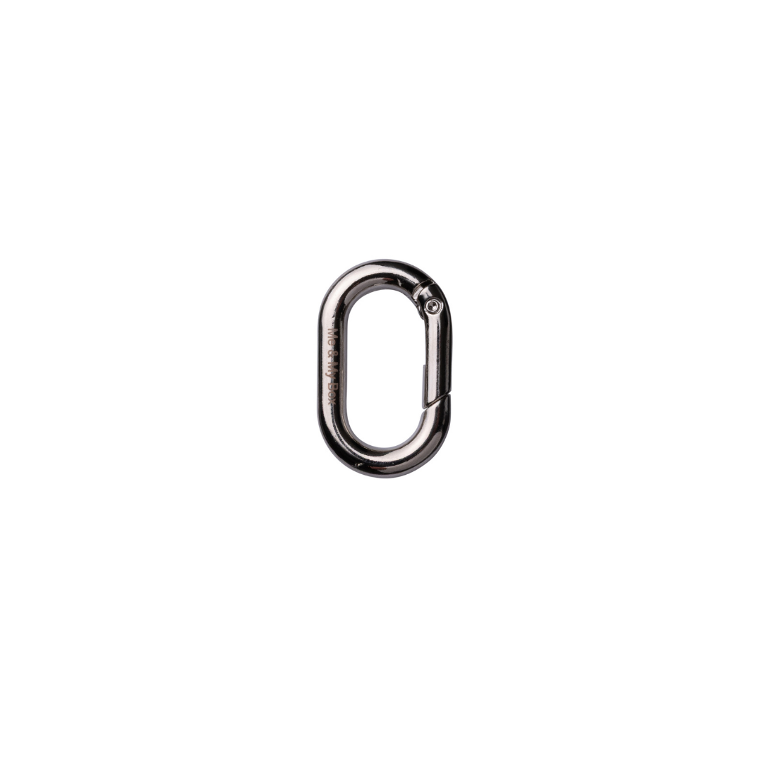 Oval lås med logo, til nøglering, vælg farve