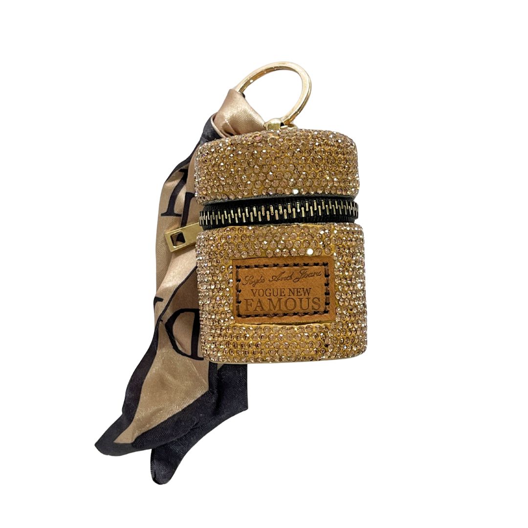 Mini taske nøglering, 10 cm høj