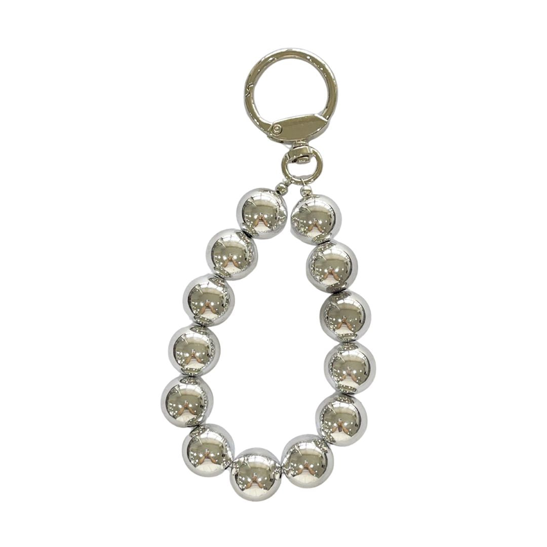 Sølv kugle nøglering