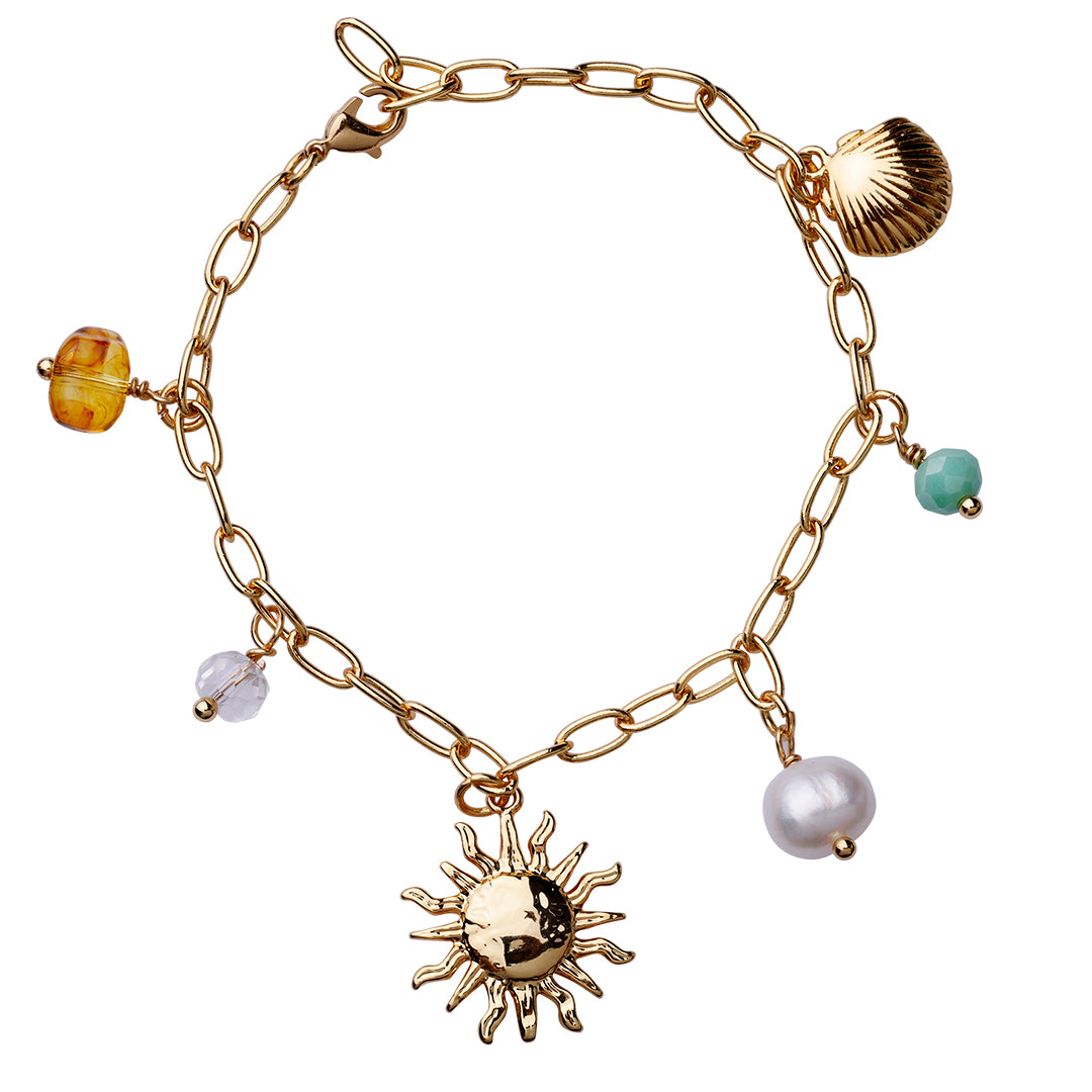 Sparkly Bits Box - armbånd, guldbelagt