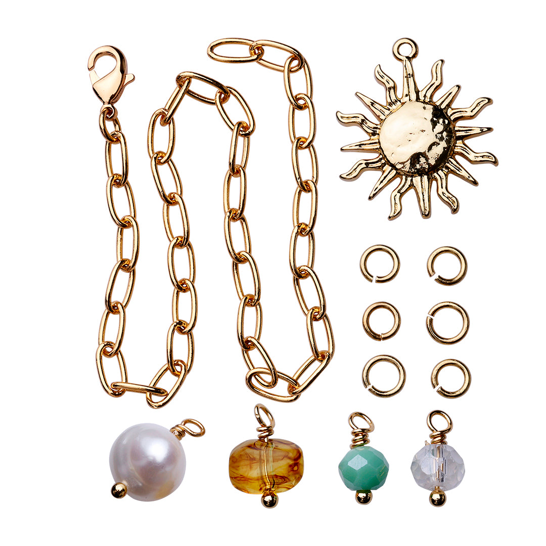 Sparkly Bits Box - armbånd, guldbelagt