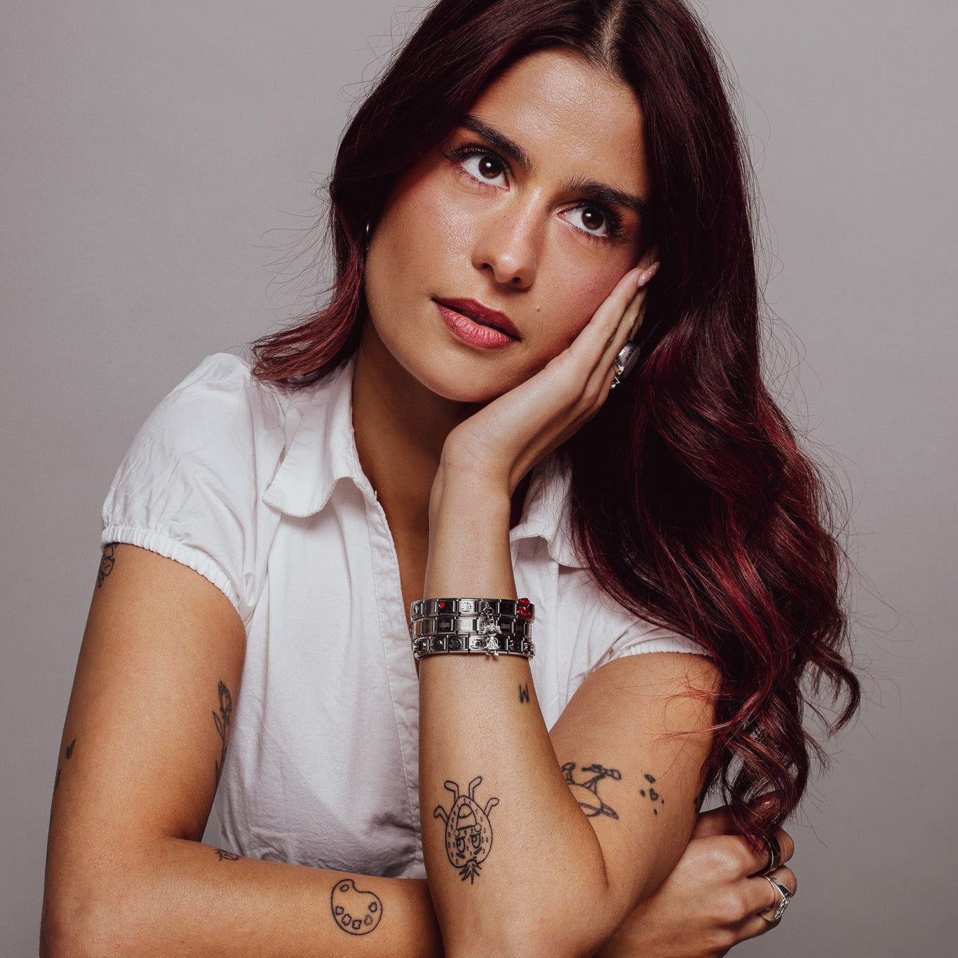 Mathildes malerpalette led, 1 cm, rustfrit stål, vandfast