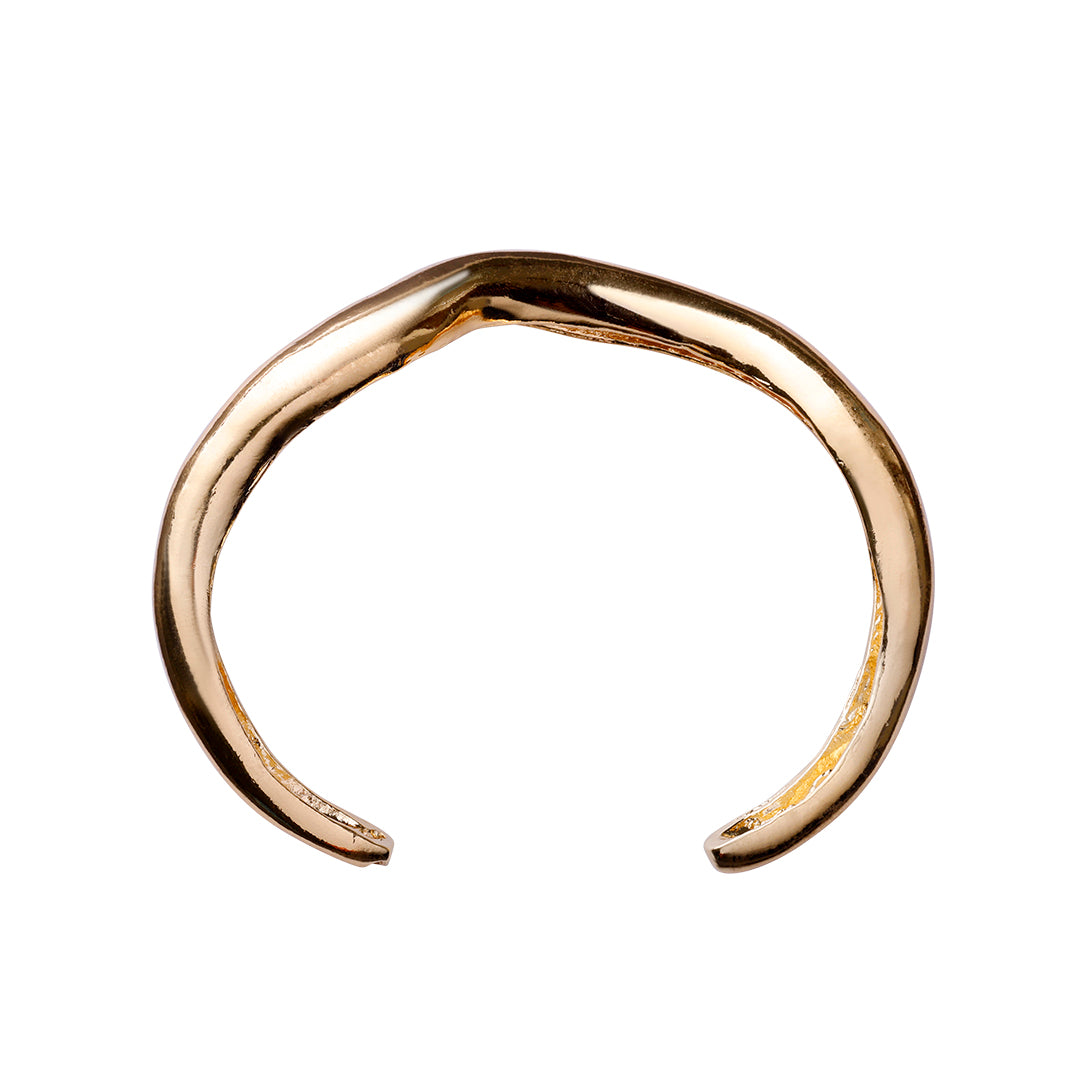 Runway Bangle, medium, onesize guldbelagt, Vandfast