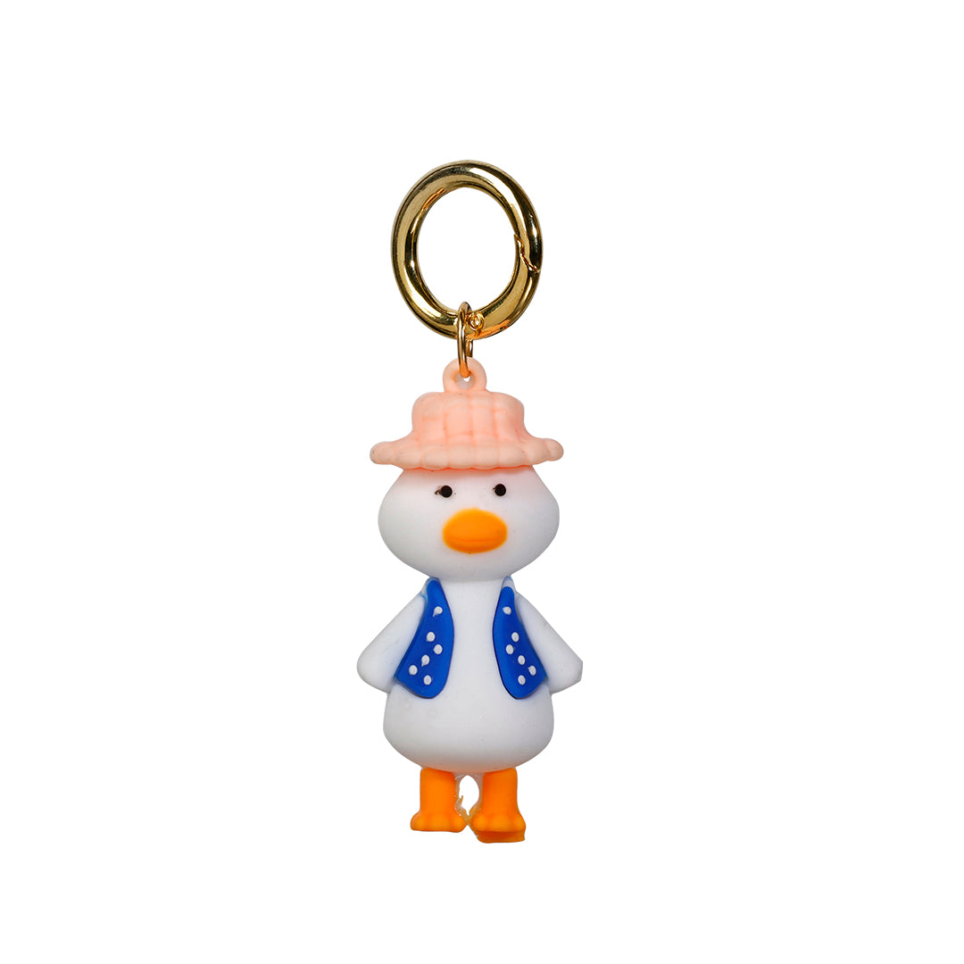 White Duck, key ring, 6 cm