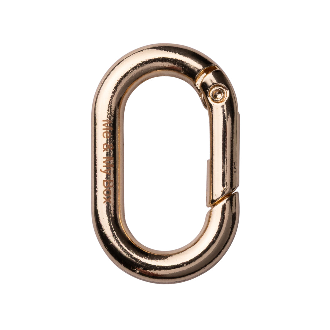 Oval lås med logo, til nøglering, vælg farve