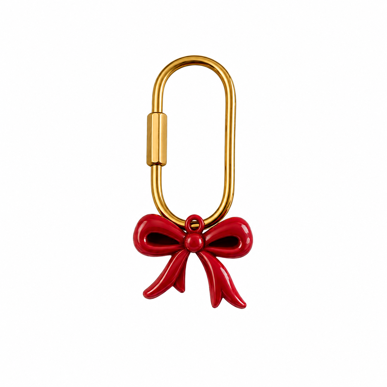 Carabiner clasp, 6 cm, 1 pc
