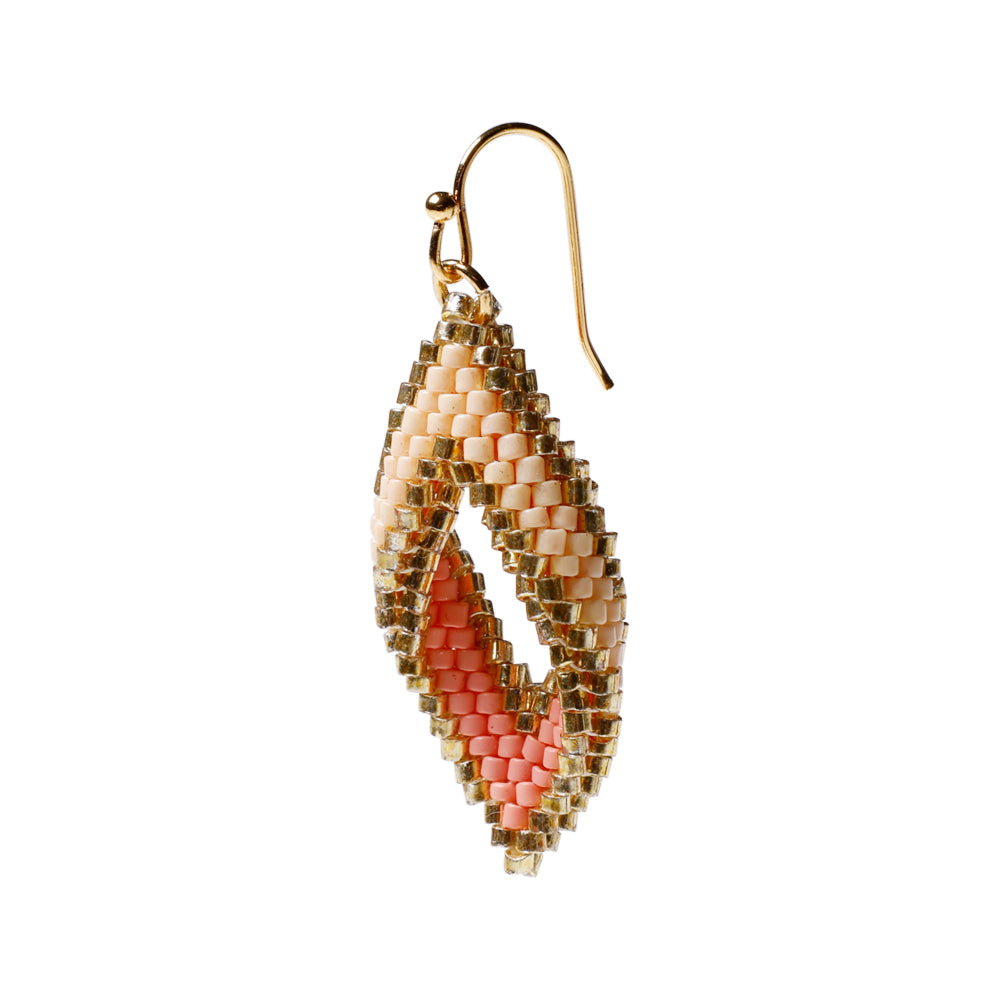 Tube pearls - coral, 10 grams, 2 mm