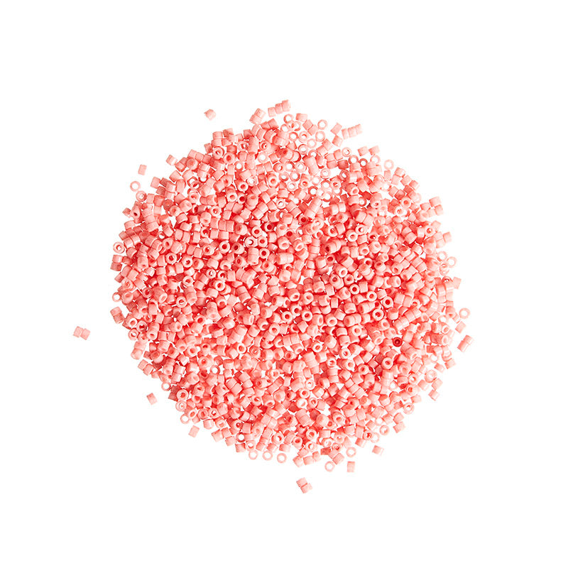 Tube perler - koral, 10 gram, 2 mm