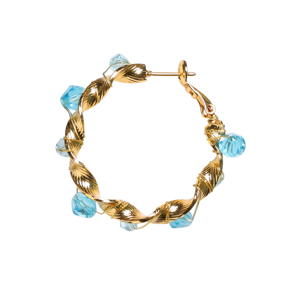 Mixture of faceted glass beads - 4-6 mm