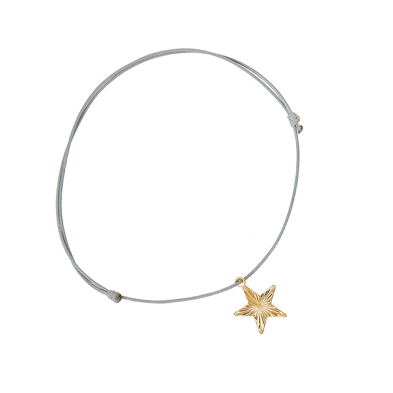 Nylon cord - 5 x 1 meter, pink, purple, white, yellow, red