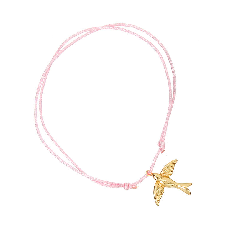 Nylon cord - 5 x 1 meter, pink, purple, white, yellow, red