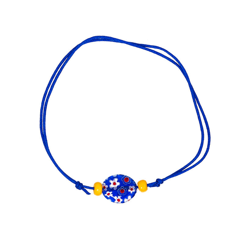 Nylon cord - 5 x 1 meter, pink, purple, white, yellow, red