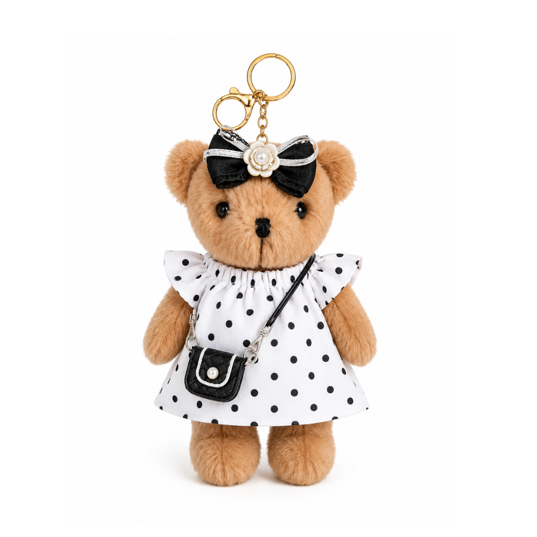 Bear Buddy, Black and white dotted outfit