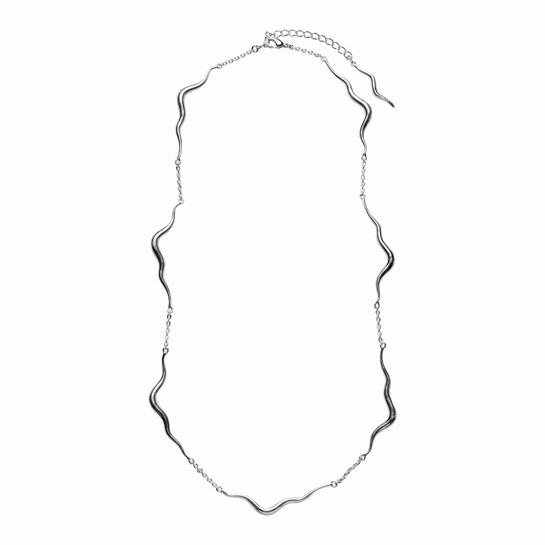 Runway Halskæde, 925S Sterling sølvbelagt, 45 CM + 5 cm forlænger