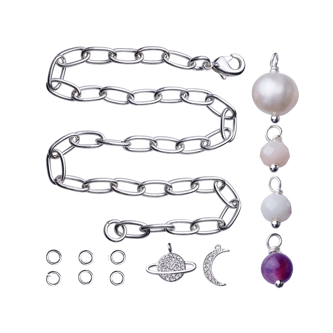 Charm Pop Box - armbånd, sølvbelagt