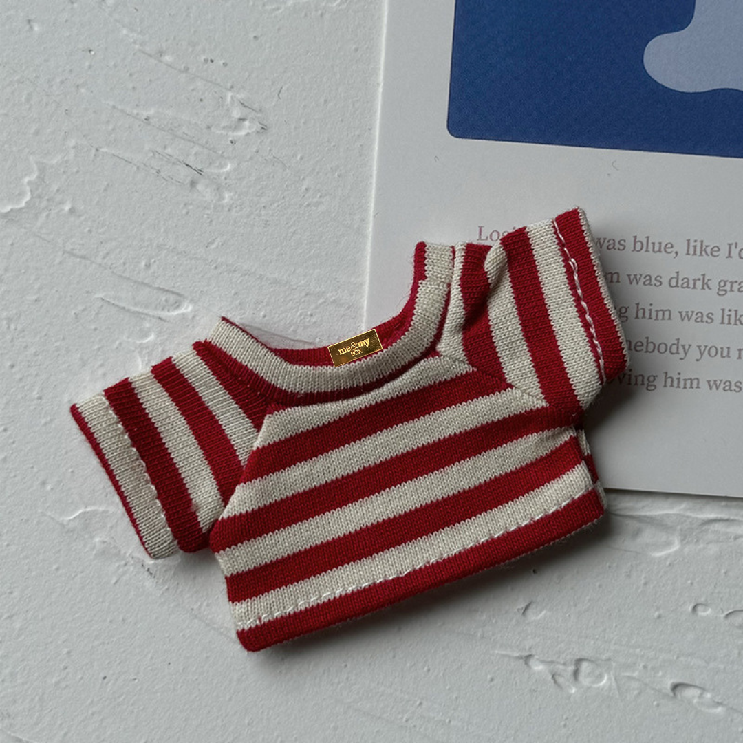 Bear Buddy, stribet t-shirt