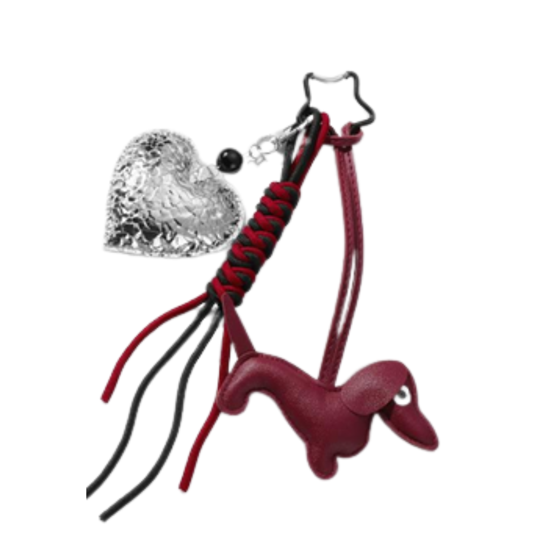 Gravhund keyhanger/nøglering bundt
