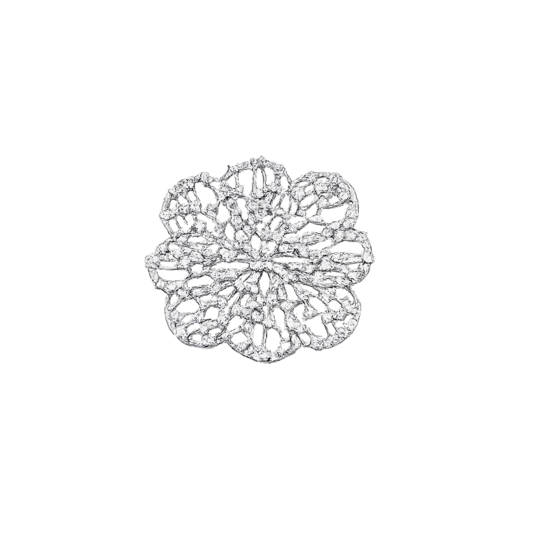Simili blomst, broche