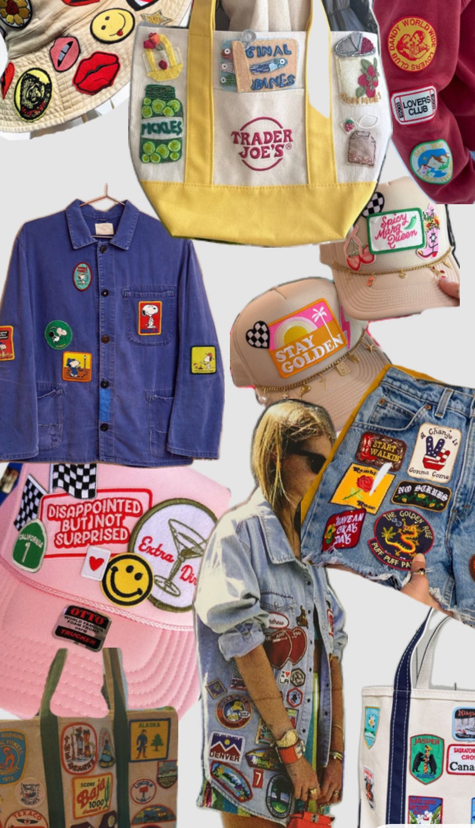 Dekorer tekstiler med perler, broderier, patches mm