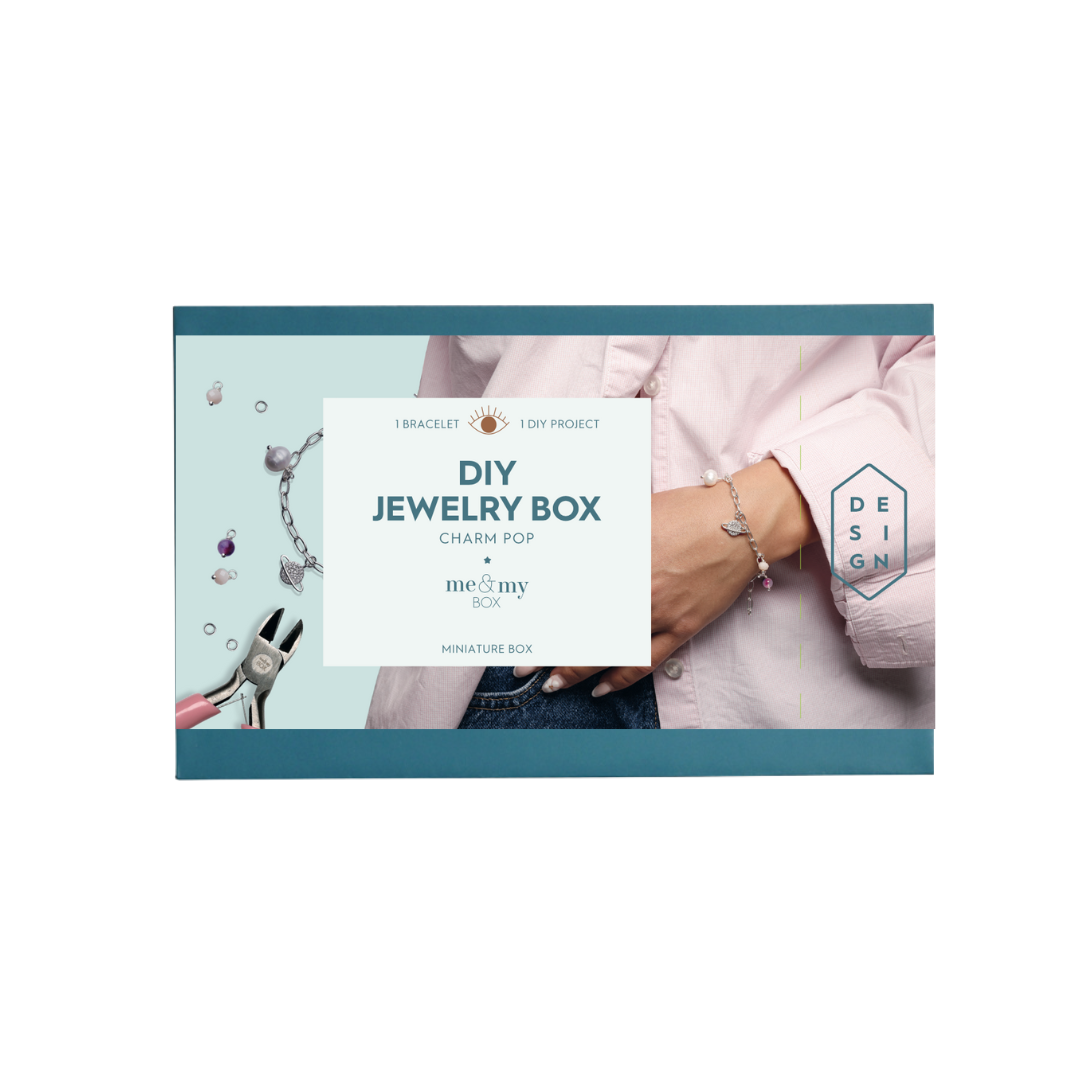 Charm Pop Box - armbånd, sølvbelagt
