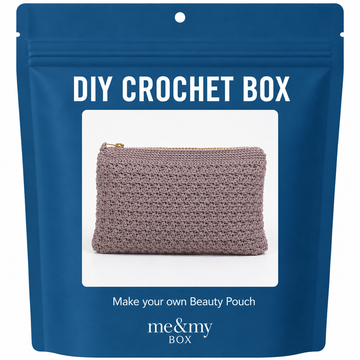 Toilettaske, mauve, Diy hækle box