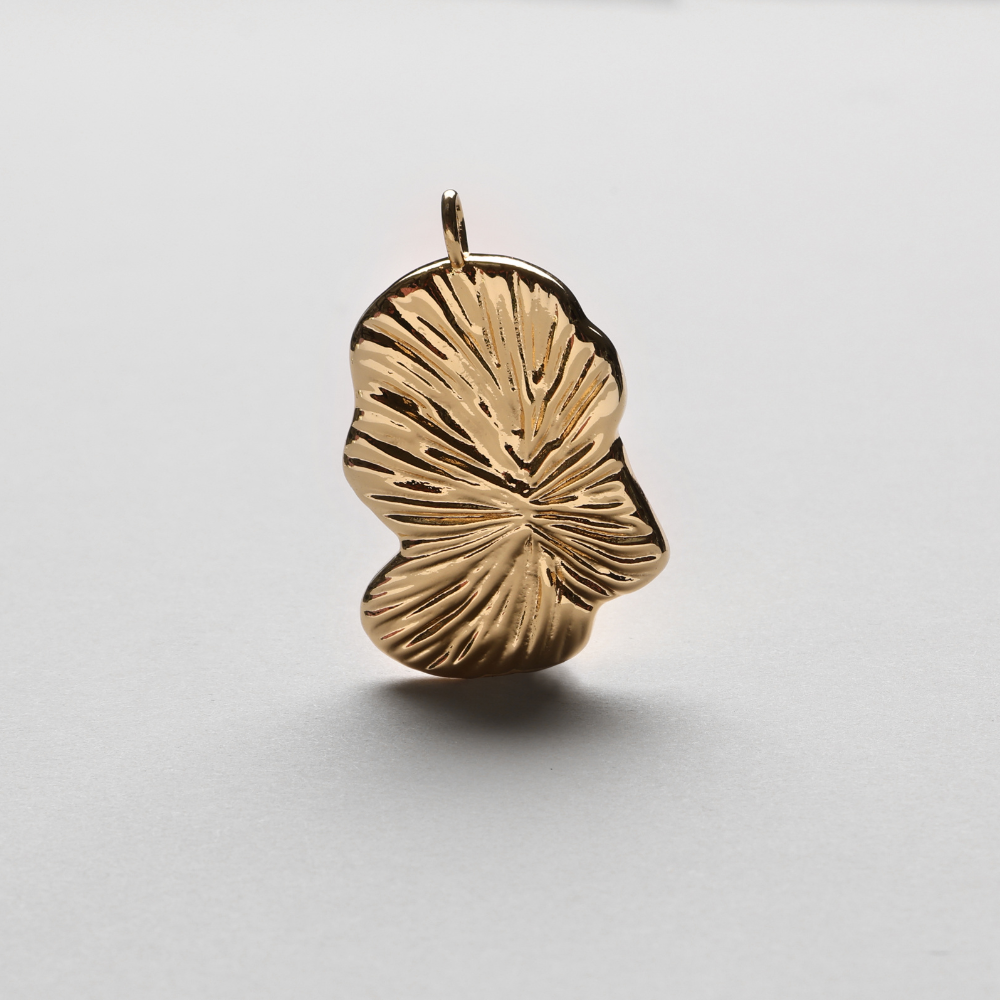 Fingerprint Pendant, 18K Goldplated