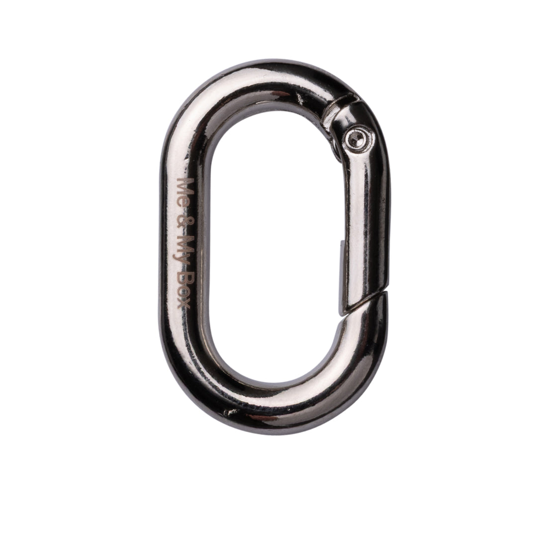 Oval lås med logo, til nøglering, vælg farve