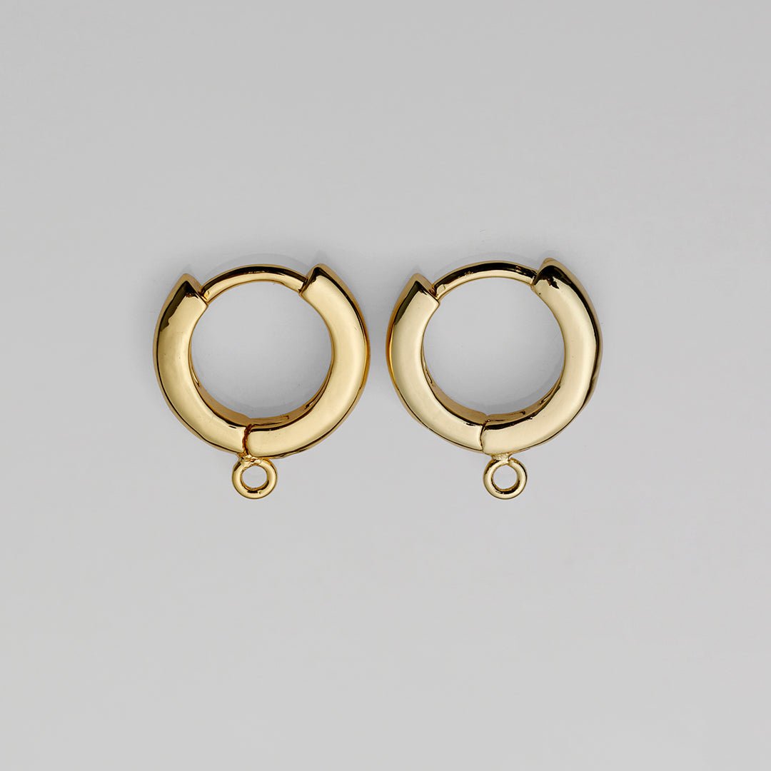 Shiny Hoops, 18K Forgyldt, Ø12MM