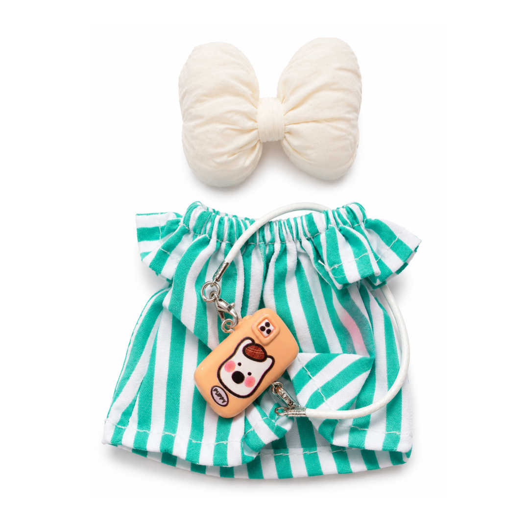 Bear Buddy, Green striped outfit