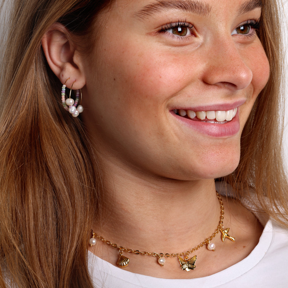 Round glass beads - pink, 10 grams, 3 mm