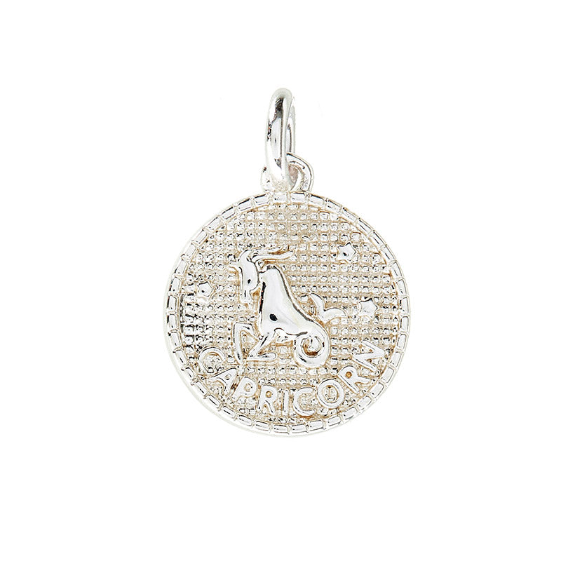 Stjernetegn vedhæng, 10 mm, 925S Sterling sølvbelagt